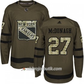 Män Ishockey New York Rangers Tröja Ryan McDonagh 27 Adidas 2017-2018 Camo Grön Authentic